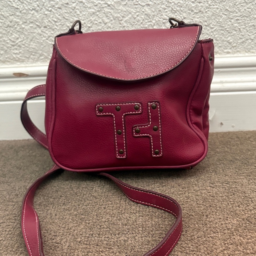 Tommy Hilfiger Maroon Crossbody Bag